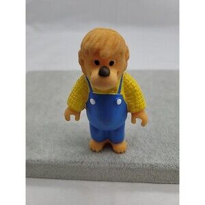 Vintage Bernstein Bears Papa Bear Action Figure 1986 S & J Toys 3.5"